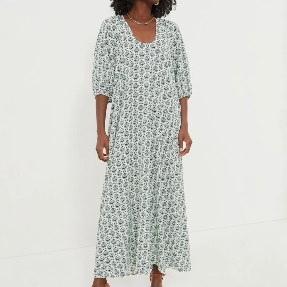 HYACINTH HOUSE Green Leaves Laurel Maxi Dress size XS